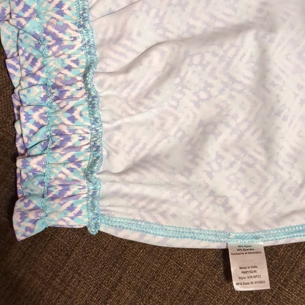 CABANA Blue Naples-Paper Waist Tassel Packets Short NWT Size L UPF 50 + - Picture 5 of 5